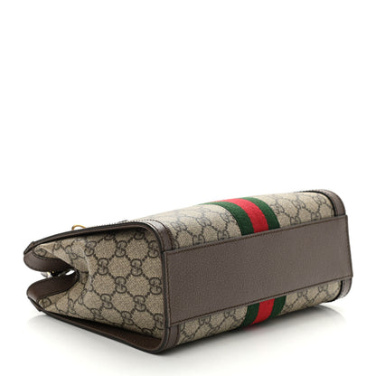 Gucci GG Supreme Monogram Small Ophidia Tote Bag Brown 4 of 9
