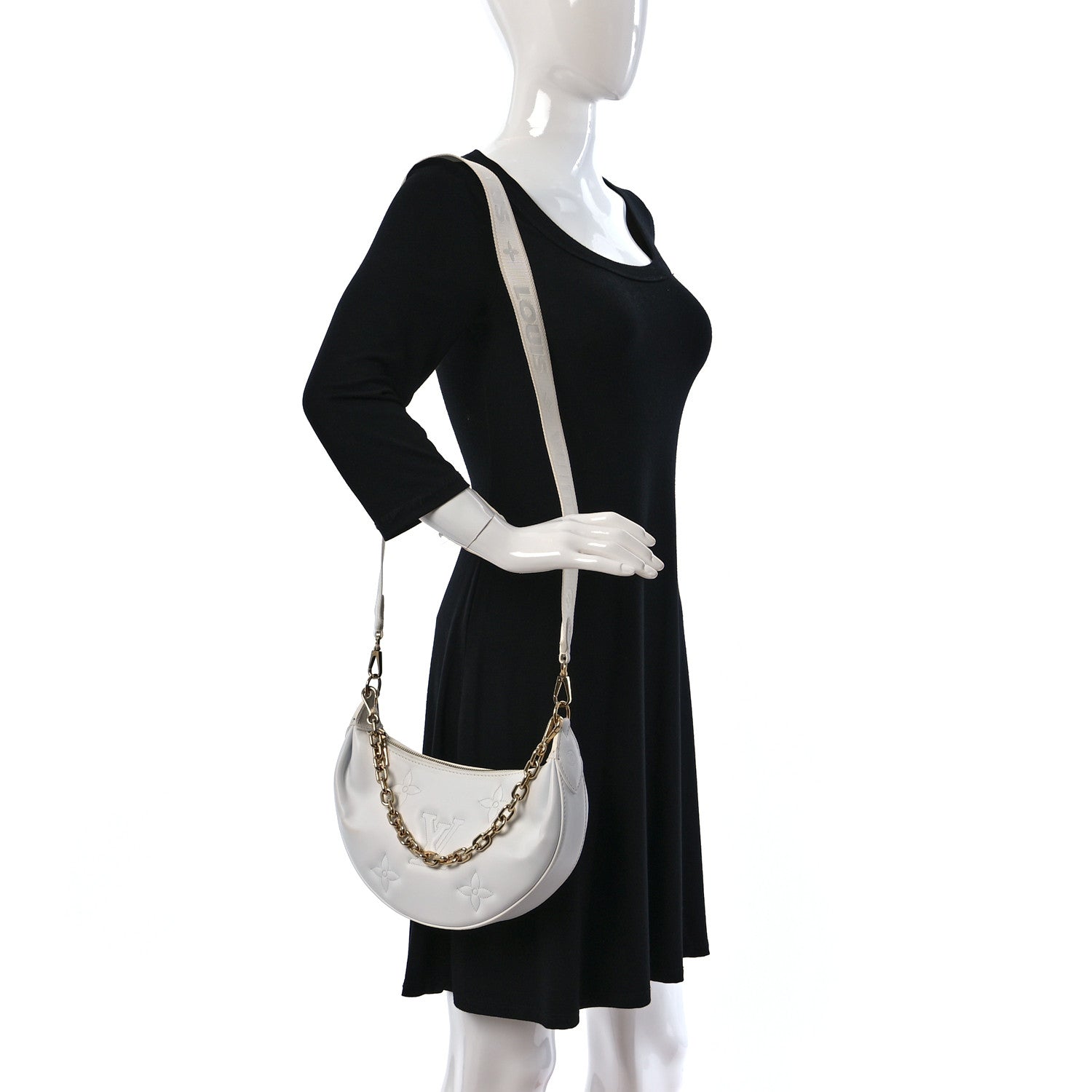 Louis Vuitton Calfskin Bubblegram Over The Moon Snow 2 of 8