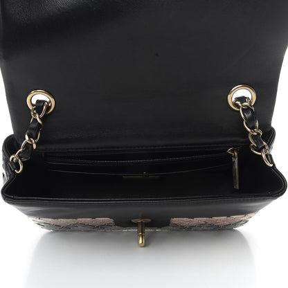 Chanel Lambskin Mosaic Small Flap Black Gold Light Blue 7 of 9