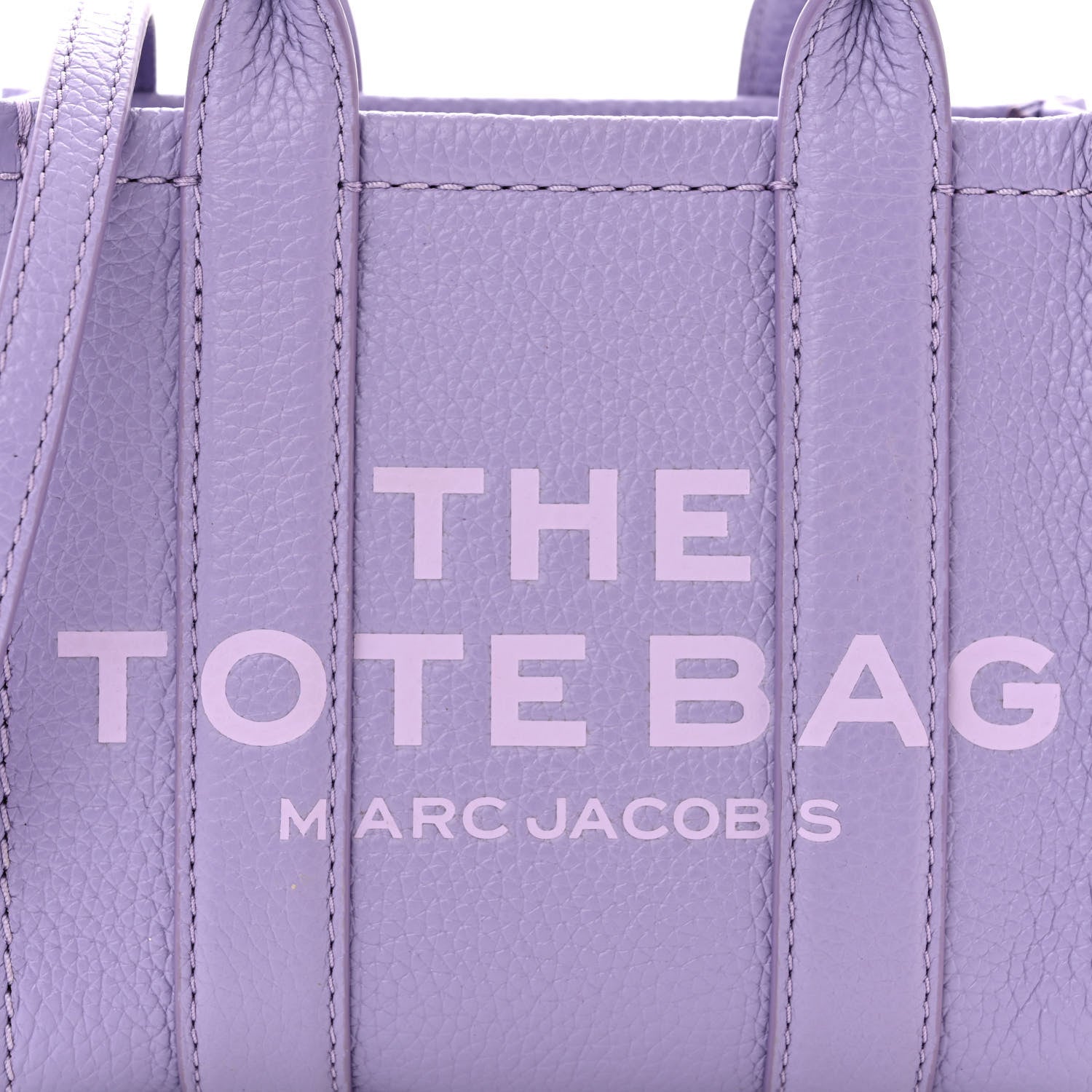 Marc Jacobs Grained Calfskin Mini The Tote Bag Lavender 8 of 11