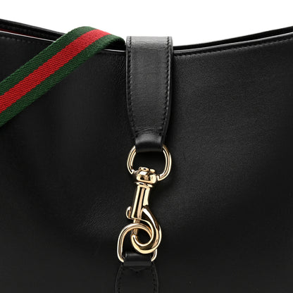 Gucci Ancora Calfskin Medium Jackie Shoulder Bag Black 8 of 10