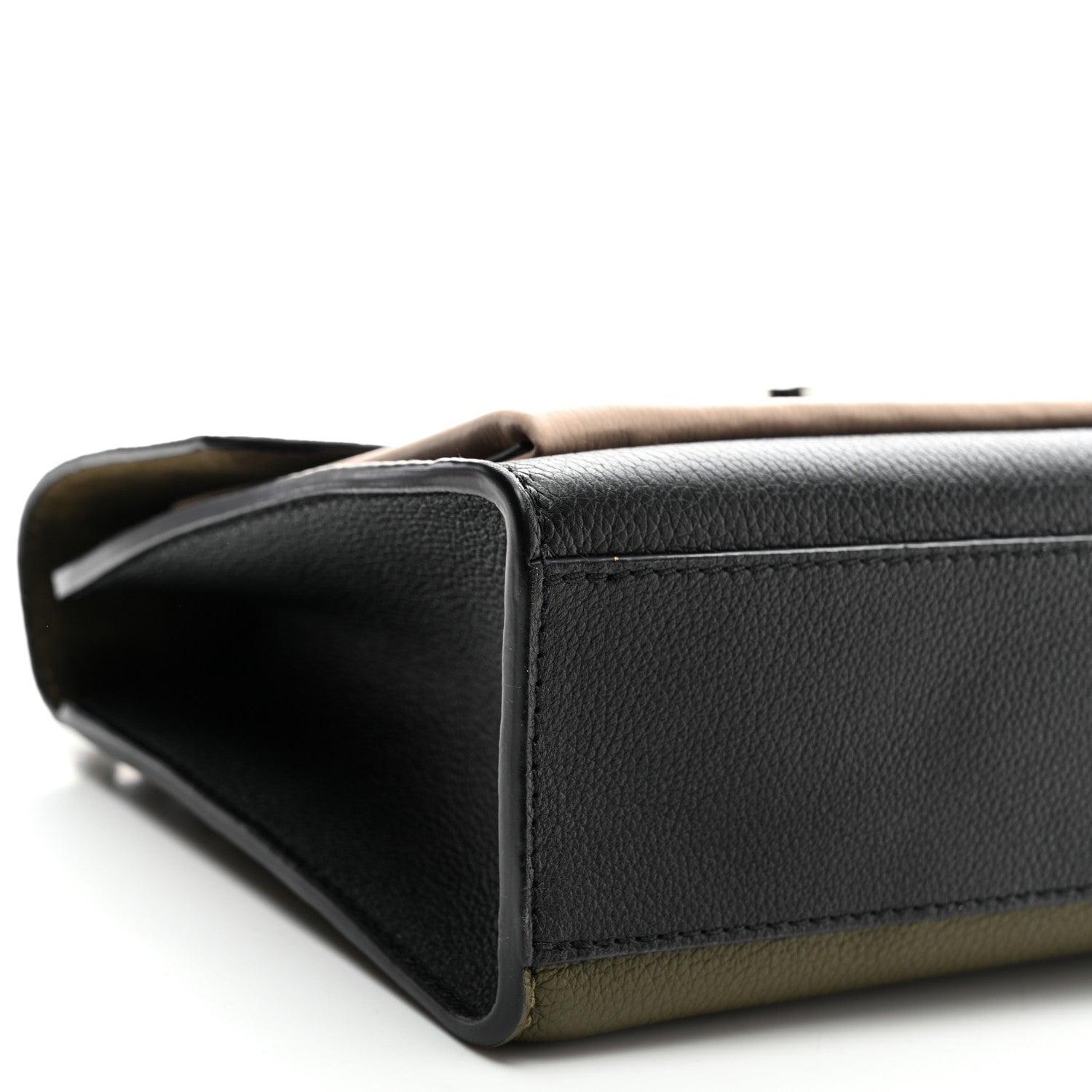 Louis Vuitton Soft Calfskin My Lockme Top Handle Laurier Green Toffee Latte Beige Black 7 of 9