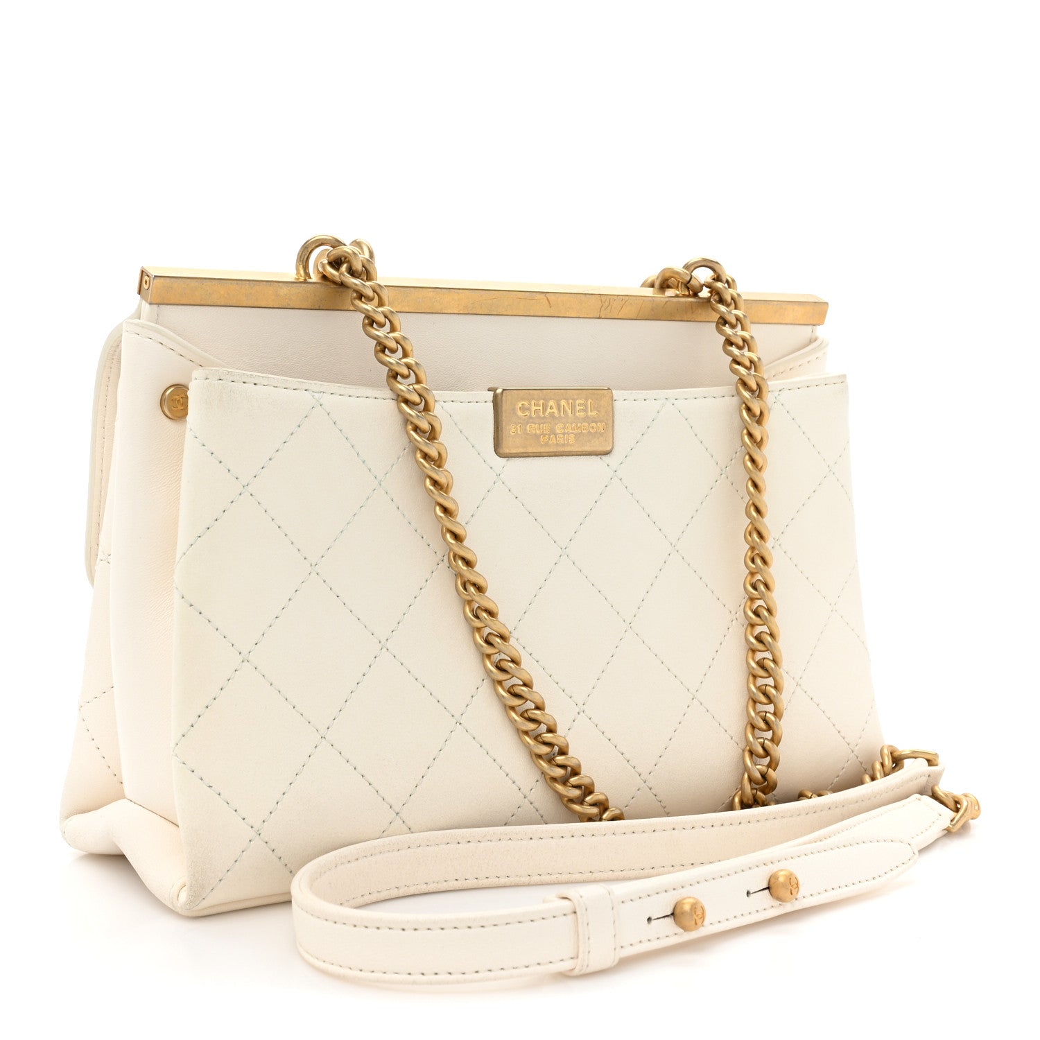Chanel Lambskin Stitched Coco Luxe Small Flap Beige 3 of 17