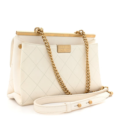 Chanel Lambskin Stitched Coco Luxe Small Flap Beige 3 of 17