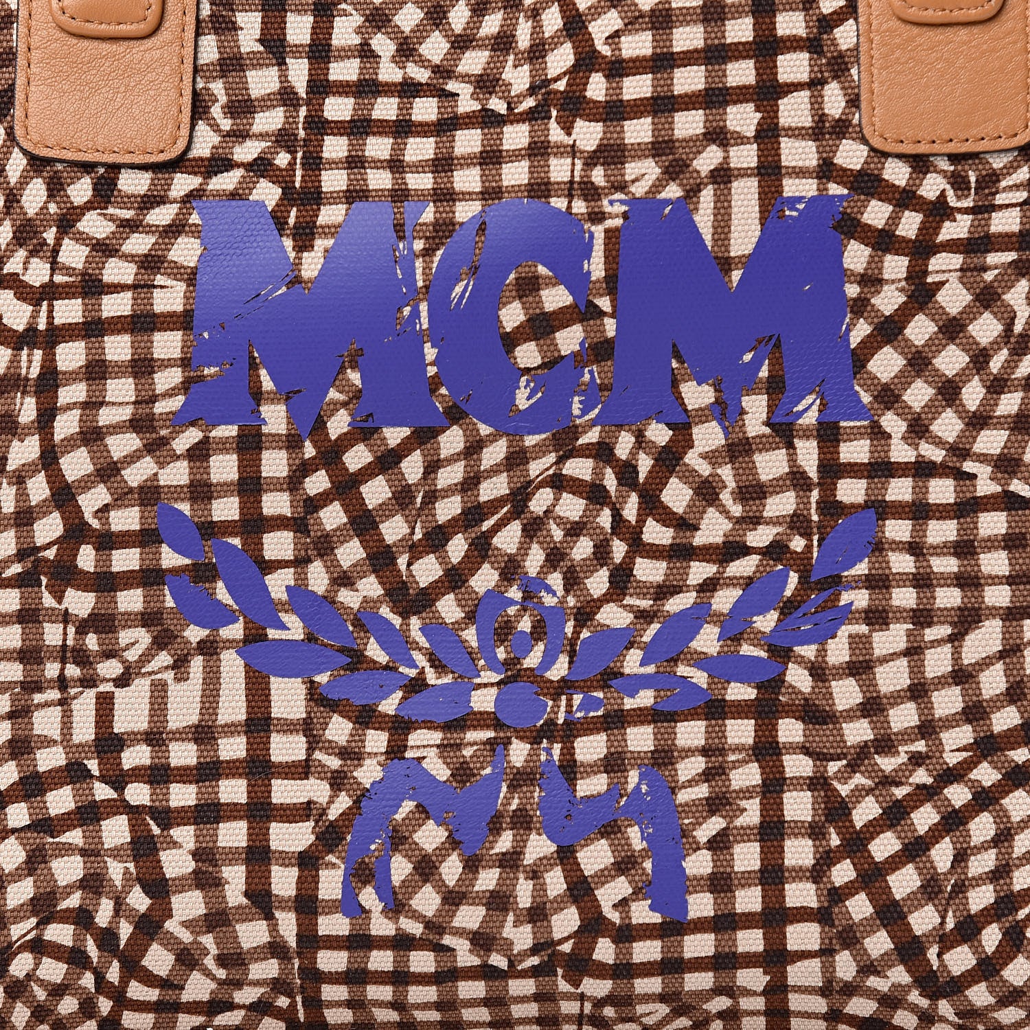 MCM Visetos Medium Liz Reversible Shopper Tote Cognac 12 of 16