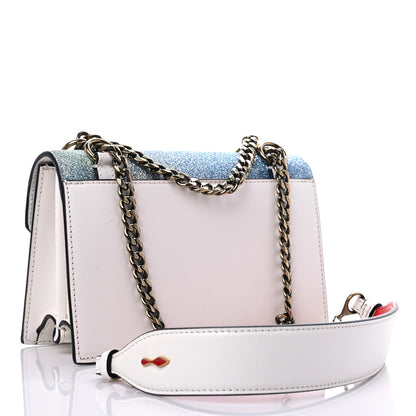 Christian Louboutin Glitter Calfskin Elisa Mini Shoulder Bag Multicolor Snow 2 of 8