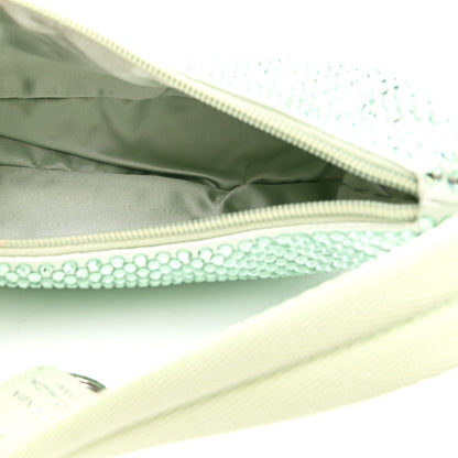 Prada Satin Crystal Mini Re-Edition 2000 Bag Acqua 5 of 11