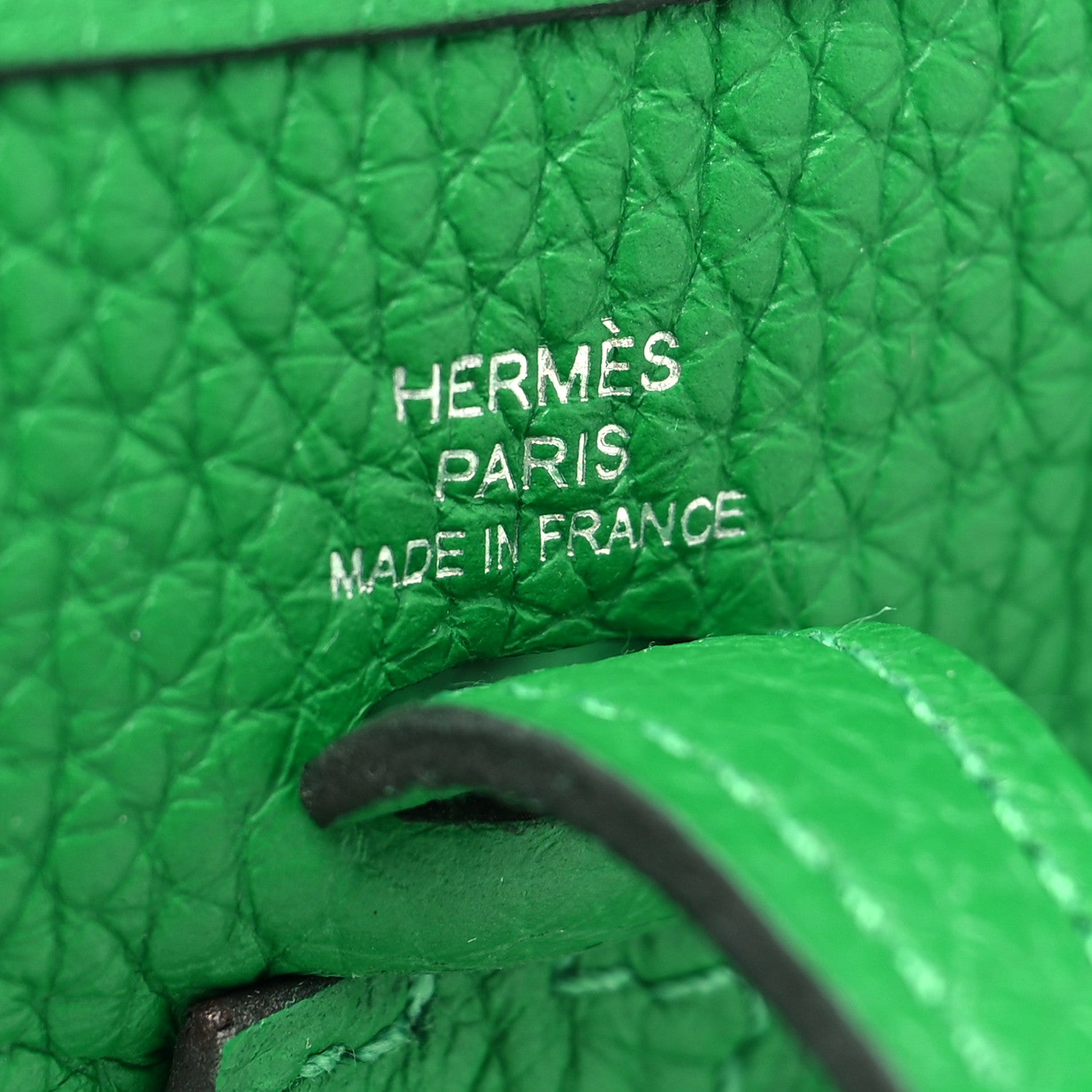 Hermes Taurillon Clemence Allegro Evelyne TPM Bamboo 6 of 10