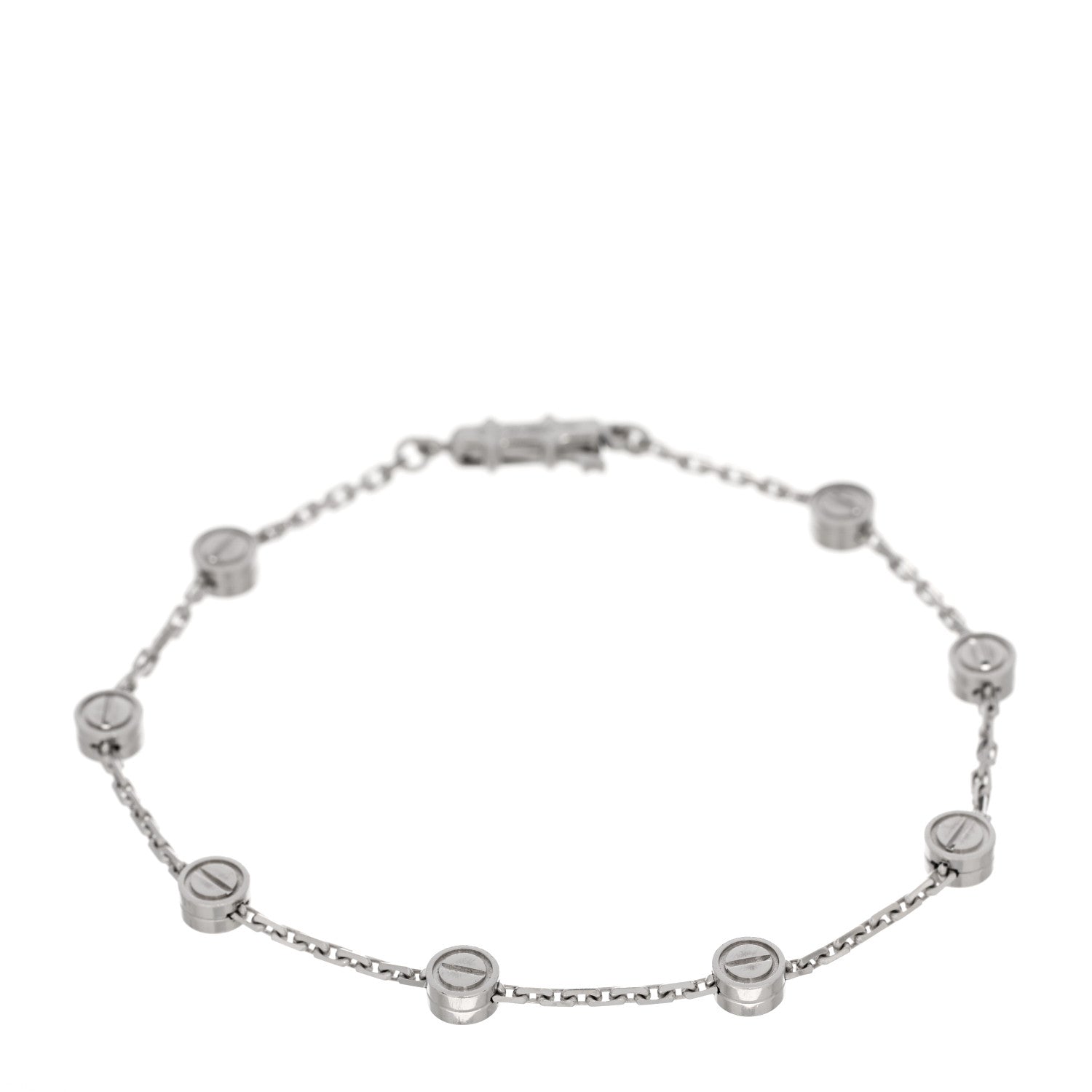 Cartier 18K White Gold LOVE Station bracelet 1 of 4
