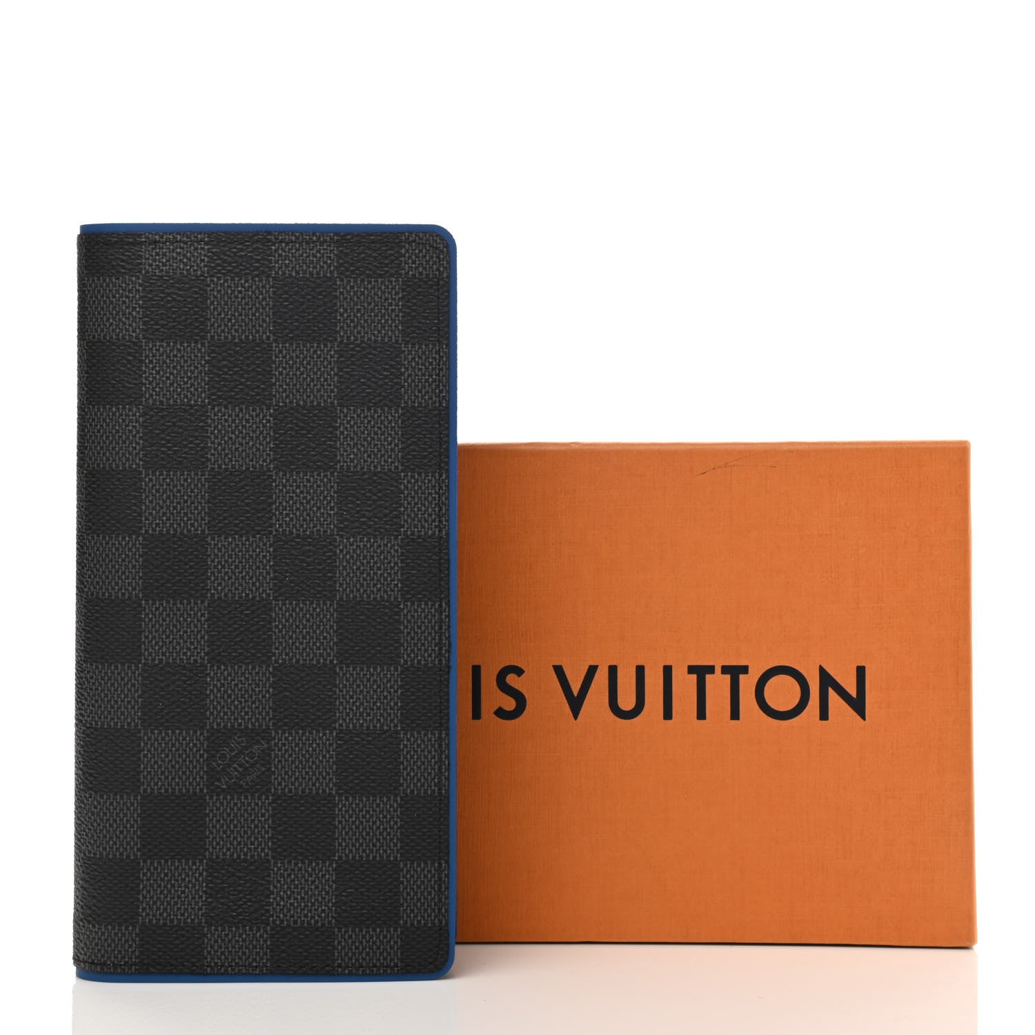 Louis Vuitton Damier Graphite Brazza Wallet Bleu Neon 7 of 7
