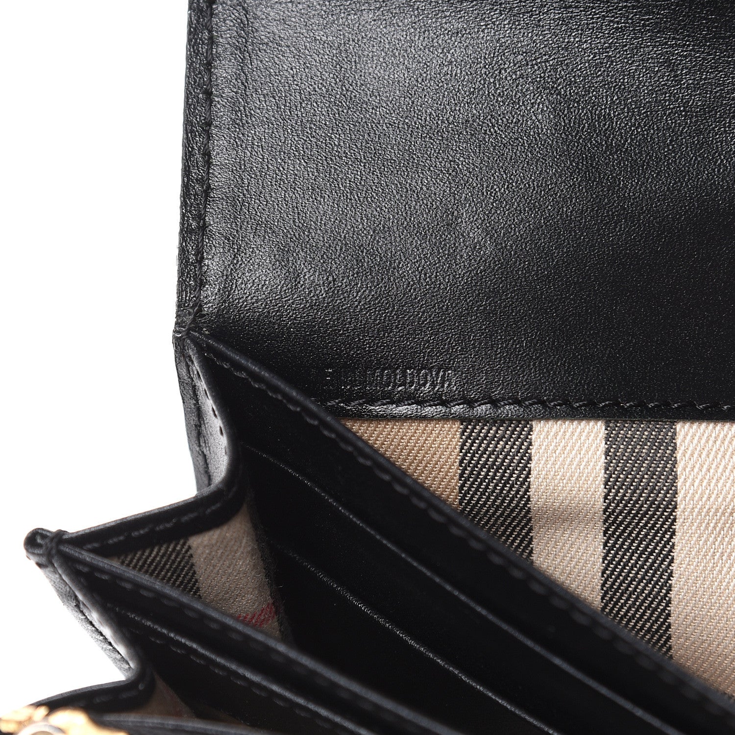 Burberry Grain Calfskin Continental Wallet Black 7 of 15