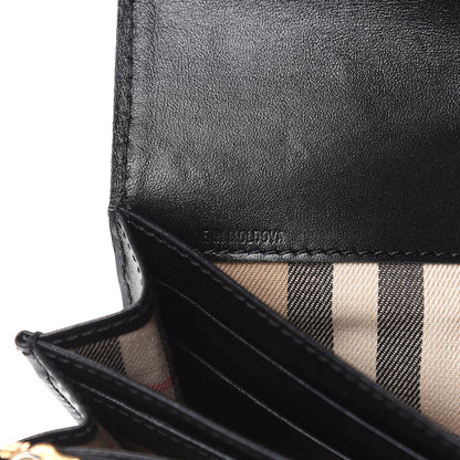 Burberry Grain Calfskin Continental Wallet Black 7 of 15