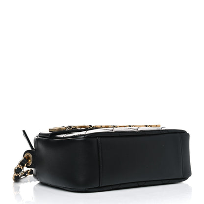 Chanel Calfskin Quilted Enchained Camera Case Bag Black 3 of 4