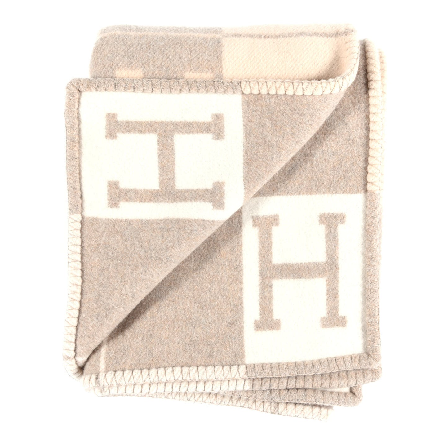 Wool Cashmere Avalon III Blanket Coco Camomille
