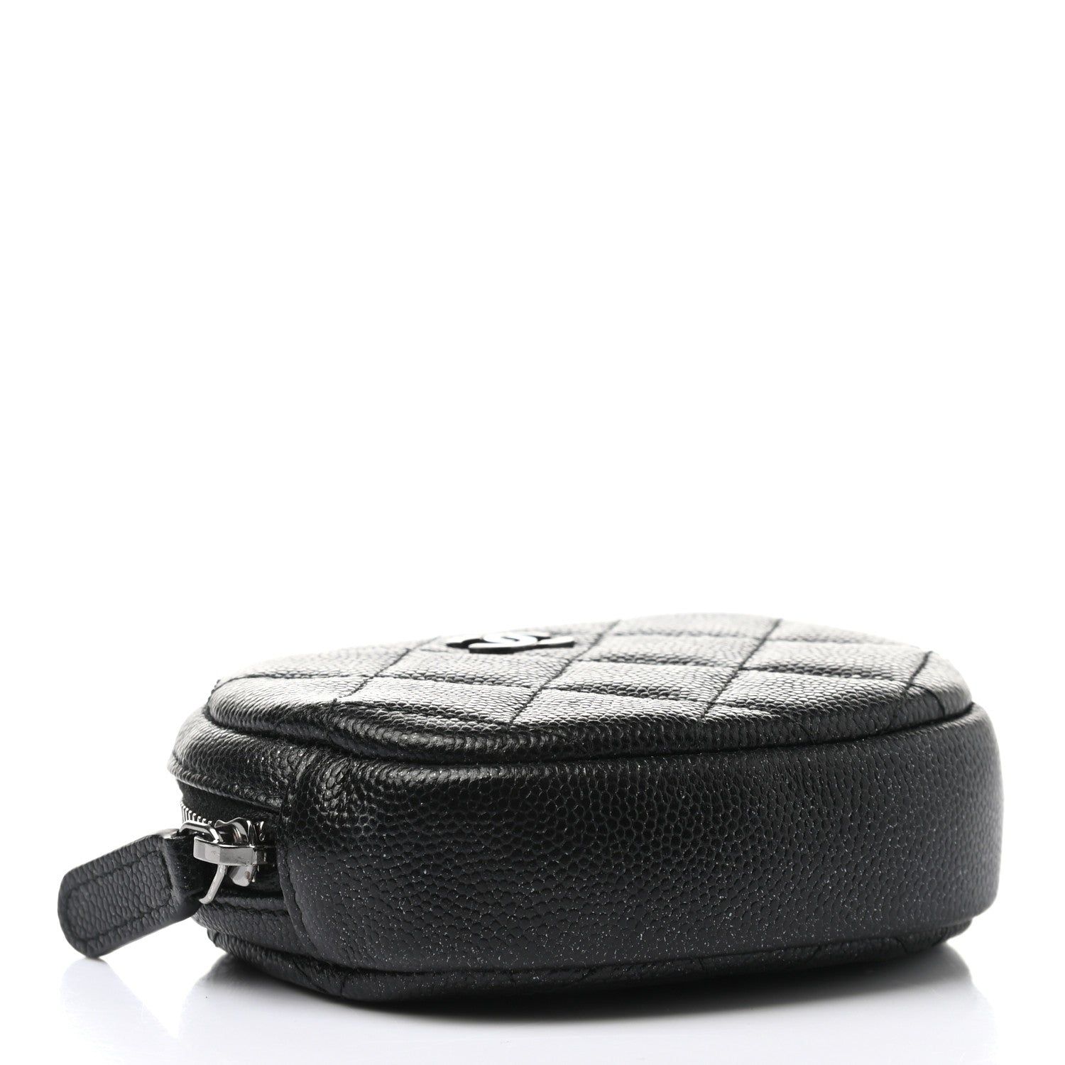 Chanel Iridescent Caviar Quilted Zip Around Classic Coin Purse Black 4 of 8