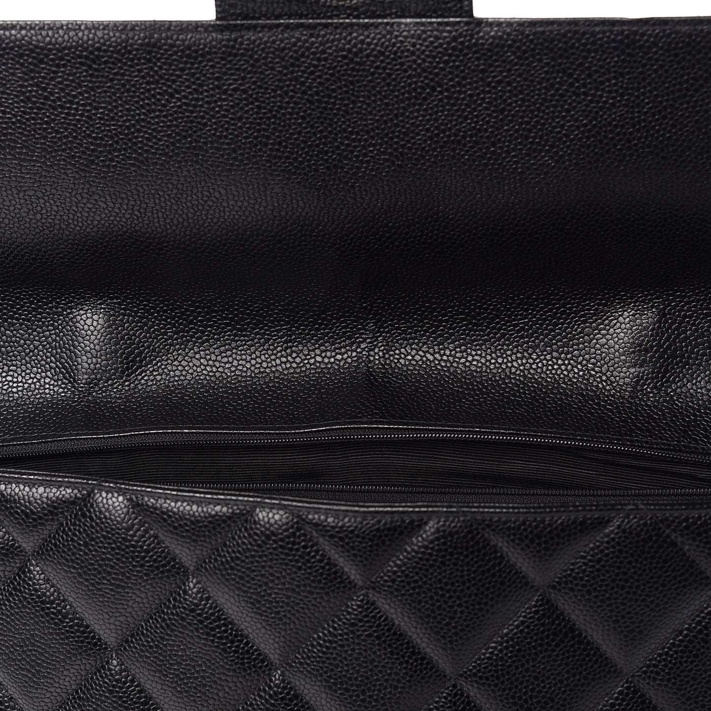 Caviar Quilted Briefcase Laptop Bag Black