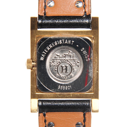 Hermes Stainless Steel Barenia 23mm Medor Quartz Watch Noir 5 of 12