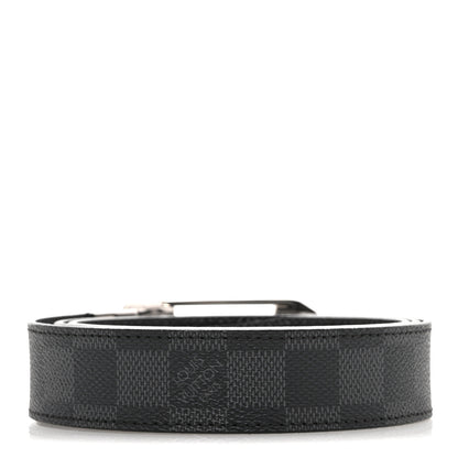Louis Vuitton Damier Graphite Calfskin Belt 90 36 Black 2 of 8