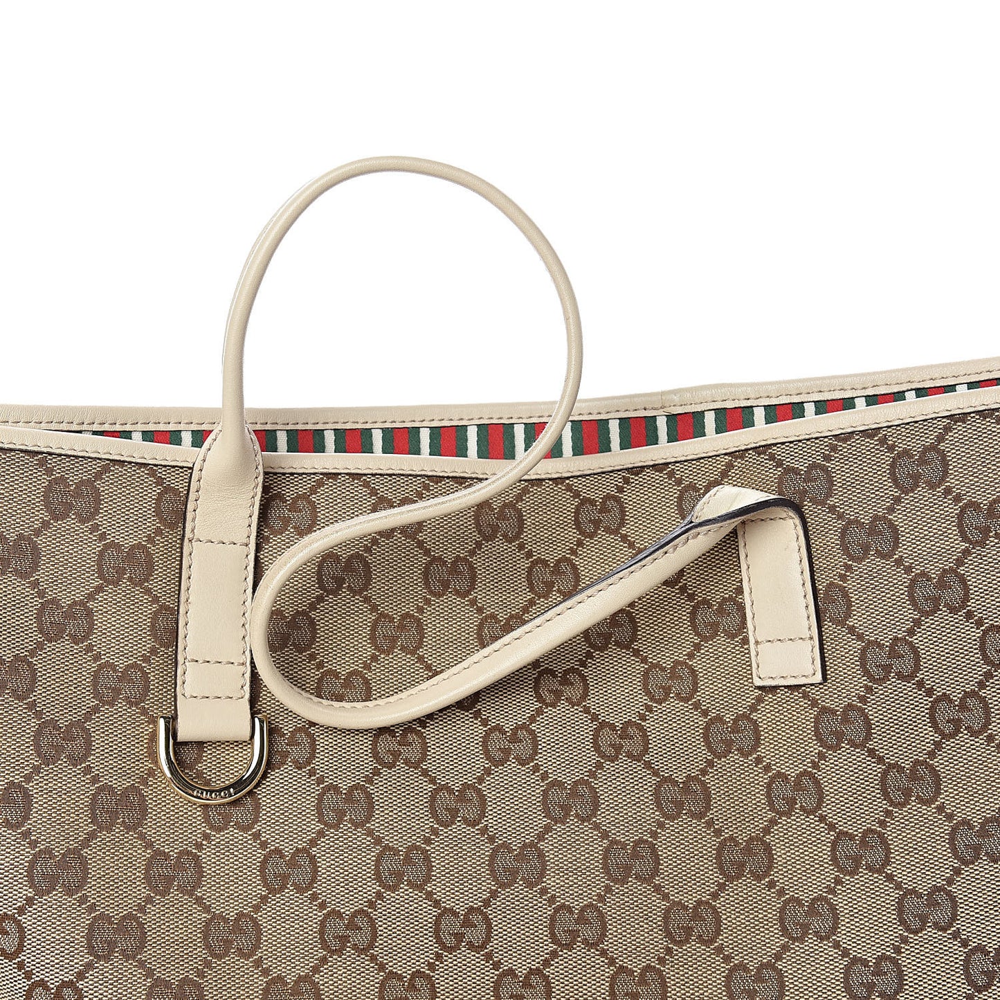 Monogram Large New Britt Tote Off White