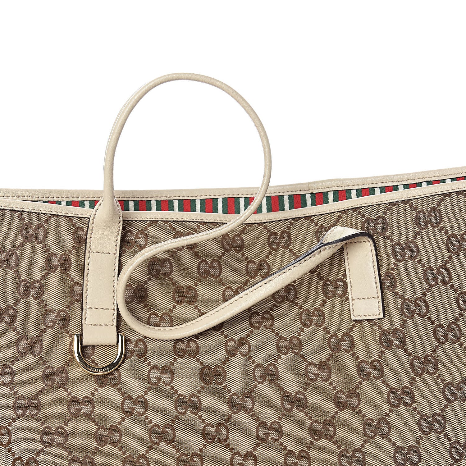 Gucci Monogram Large New Britt Tote Off White 10 of 17