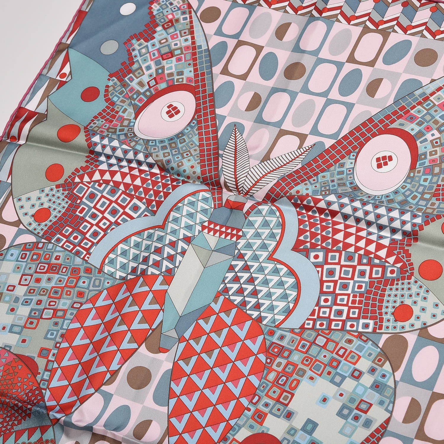 Hermes Silk Les Ailes De La Soie Scarf 90 6 of 10
