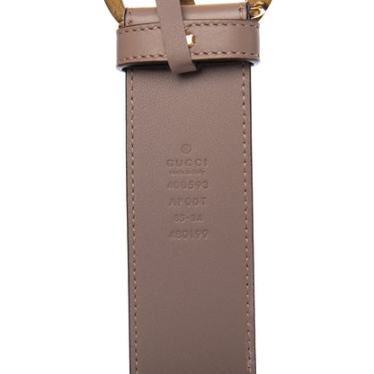 Gucci Calfskin Double G 40mm Belt 85 34 Porcelain Rose 3 of 5