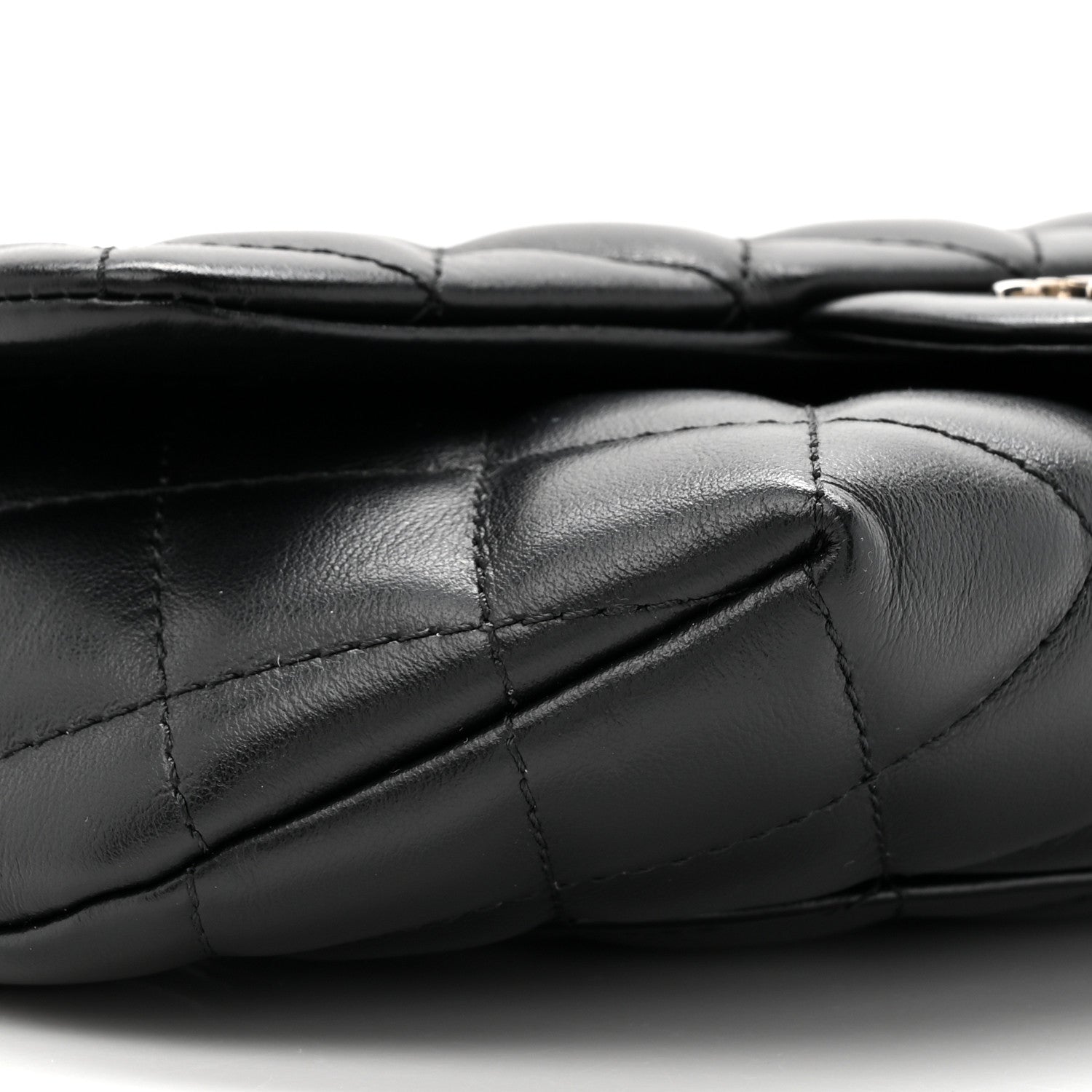 Chanel Calfskin Quilted CC Uniform Flap Belt Bag Black 10 of 11