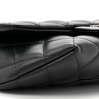 Chanel Calfskin Quilted CC Uniform Flap Belt Bag Black 10 of 11
