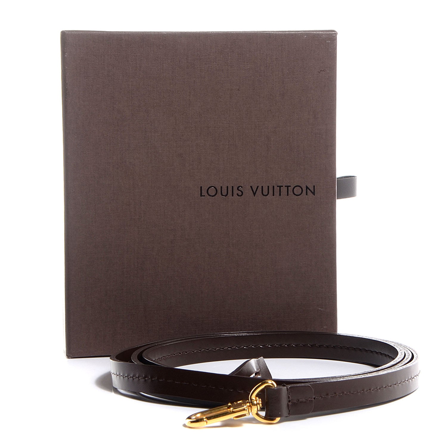 Louis Vuitton Calfskin 12mm Favorite Long Strap Brown 5 of 5