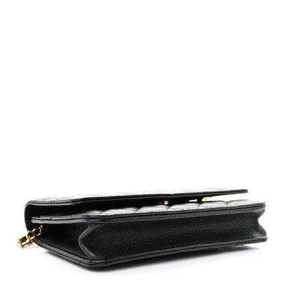 Chanel Caviar Quilted Wallet on Chain WOC Black 4 of 13