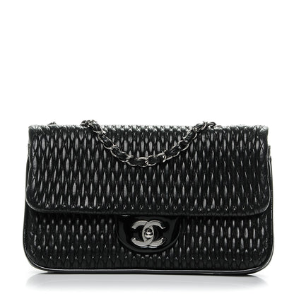 Chanel Vinyl Lambskin Quilted Shoulder Flap Black 1 of 7