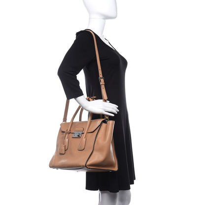 Prada Glace Calf Large Twin Pocket Tote Naturale 2 of 11