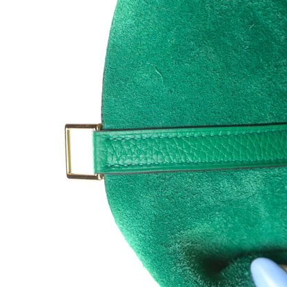 Hermes Taurillon Clemence Picotin Lock 22 MM Vert Vertigo 7 of 11