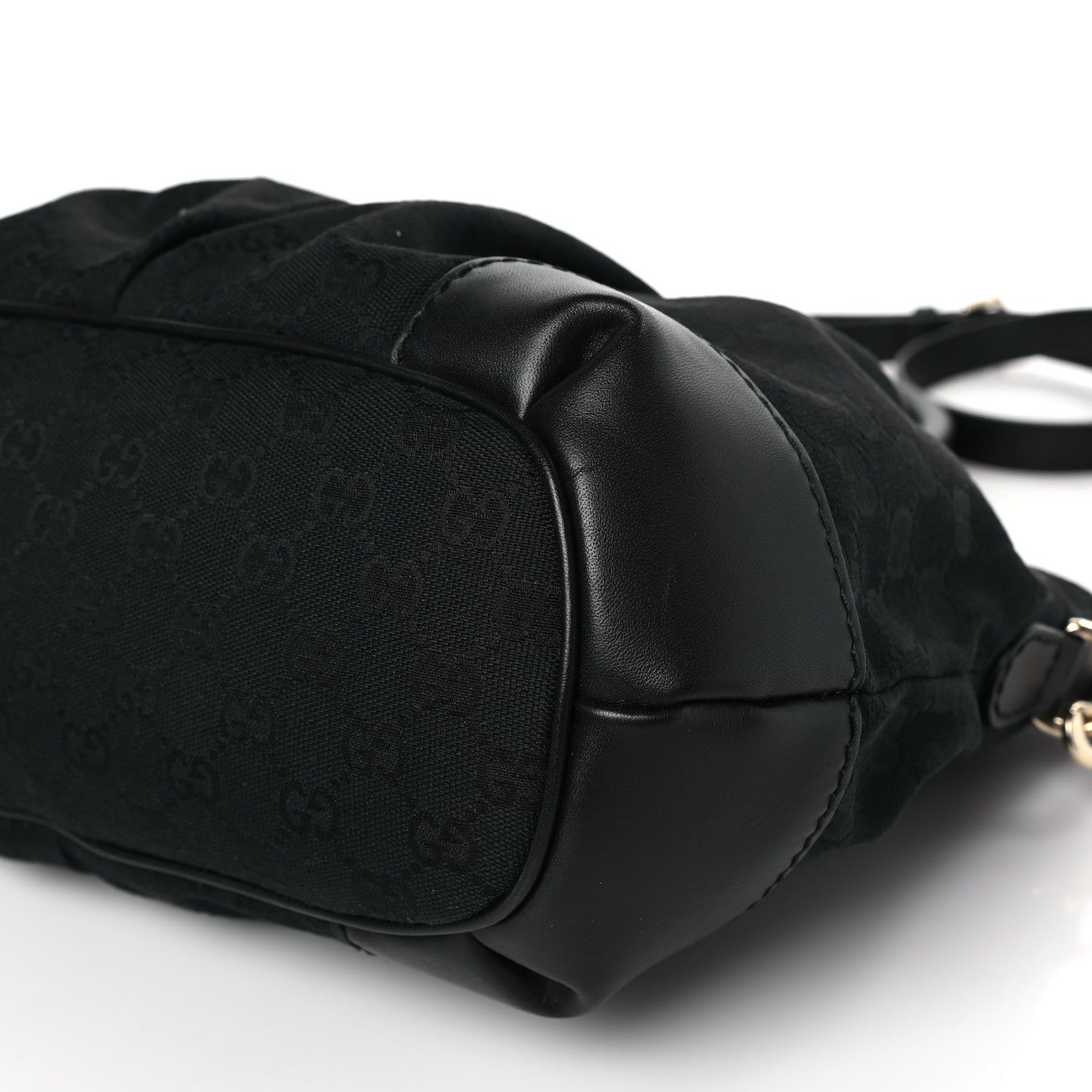 Gucci Monogram Medium Sukey Top Handle Black 9 of 9