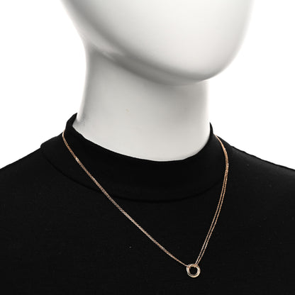 Cartier 18K Pink Yellow White Gold Trinity Double Chain Pendant Necklace 2 of 5