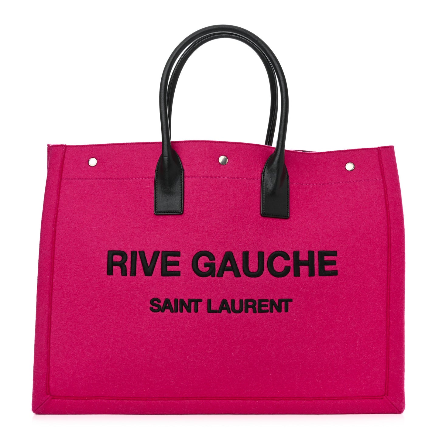 Wool Rive Gauche Tote Fuchsia