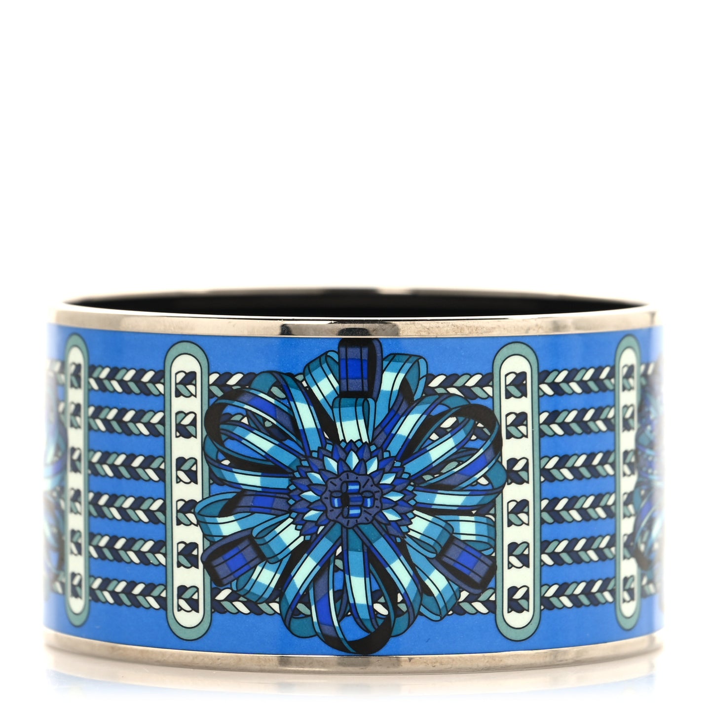 Enamel Printed Rubans de Cheval Extra Wide Bracelet 65