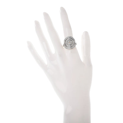 Bulgari 18K White Gold Diamond Astrale Cerchi Ring 55 7.25 2 of 6