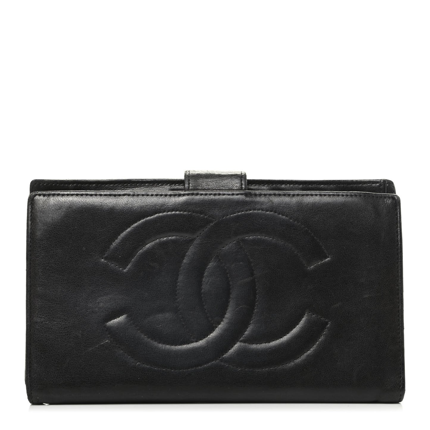 Lambskin Timeless CC French Wallet Black