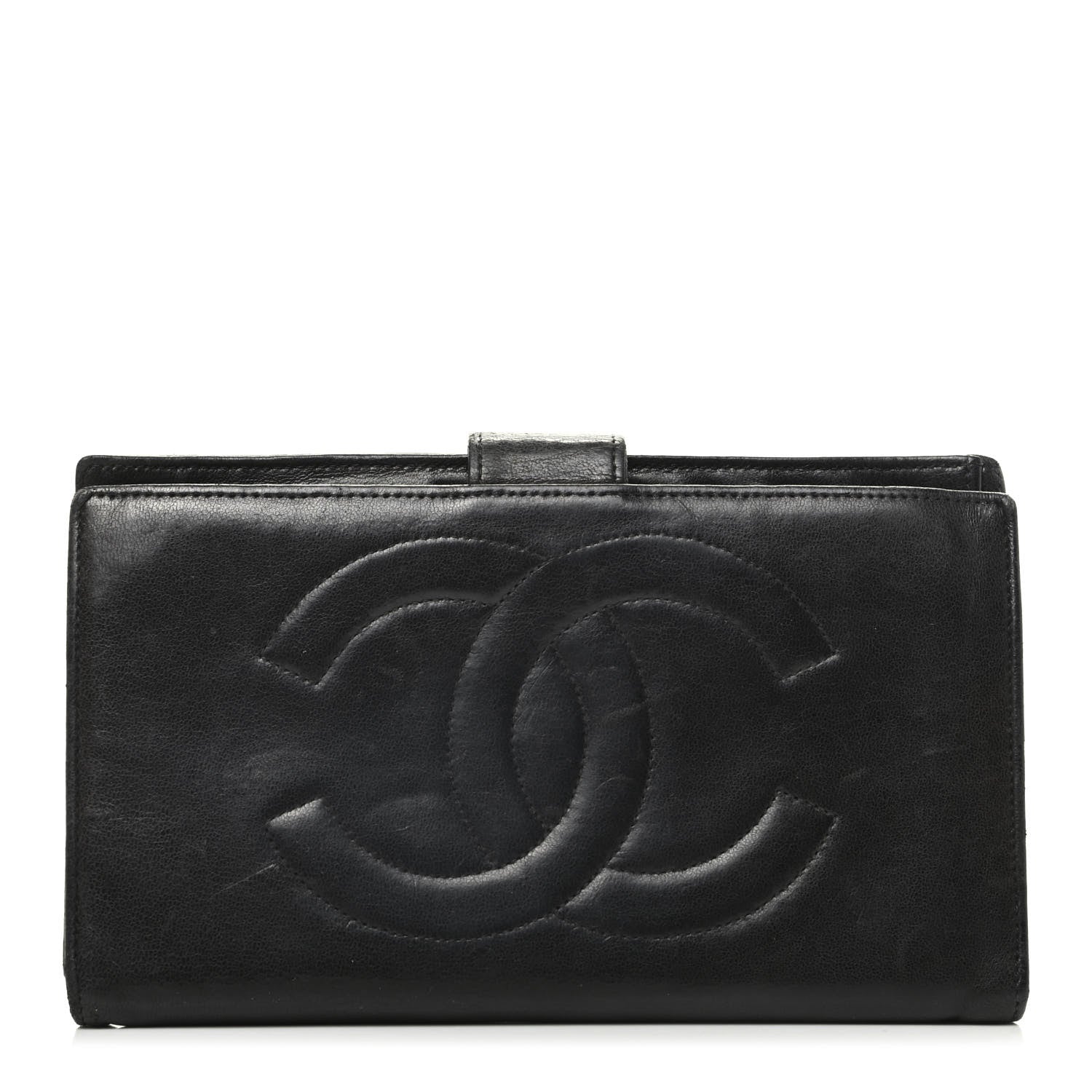 Chanel Lambskin Timeless CC French Wallet Black 1 of 8