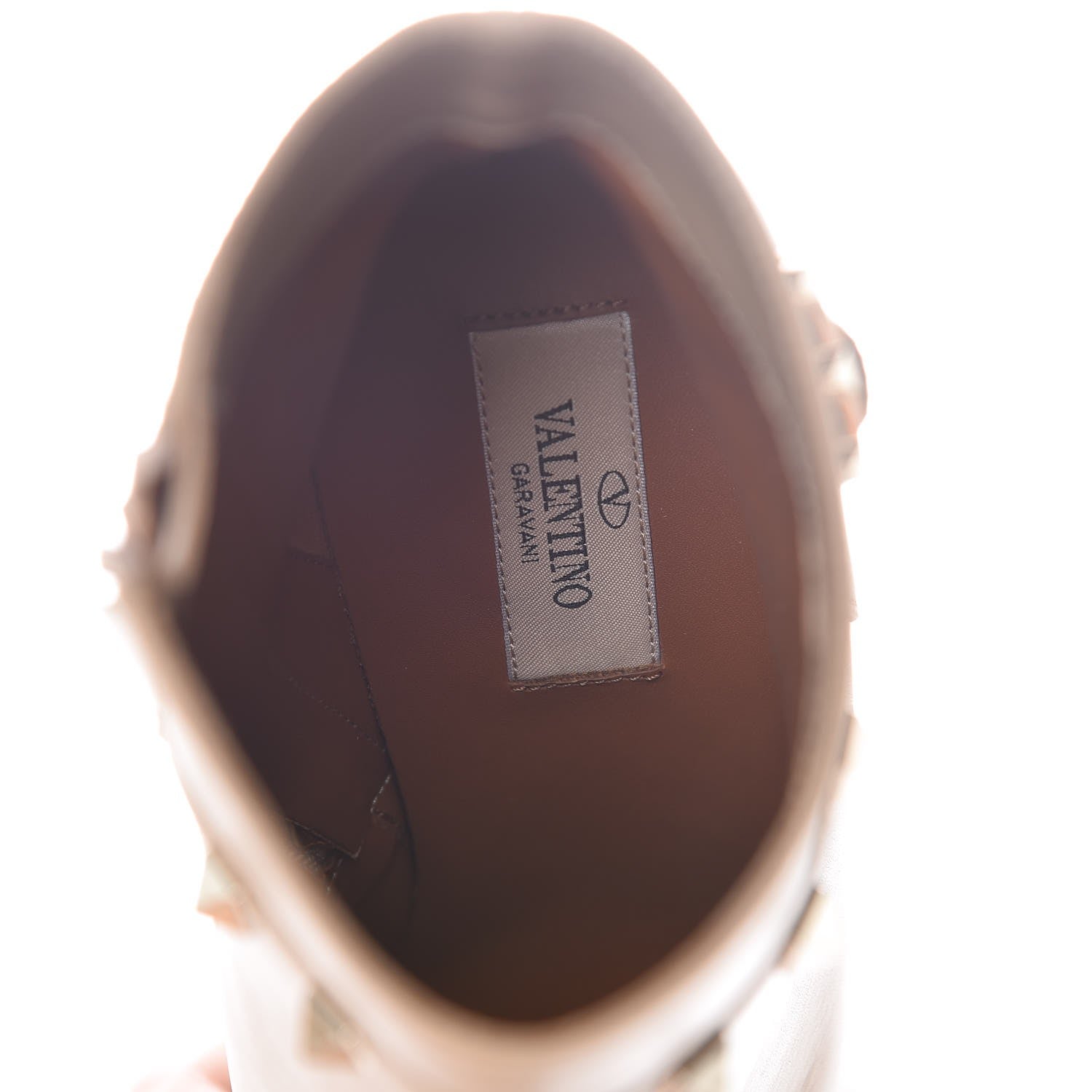 Valentino Garavani Nappa Rockstud Single Buckle 90mm Block Heel Ankle Boots 38 Camel Rose 6 of 7