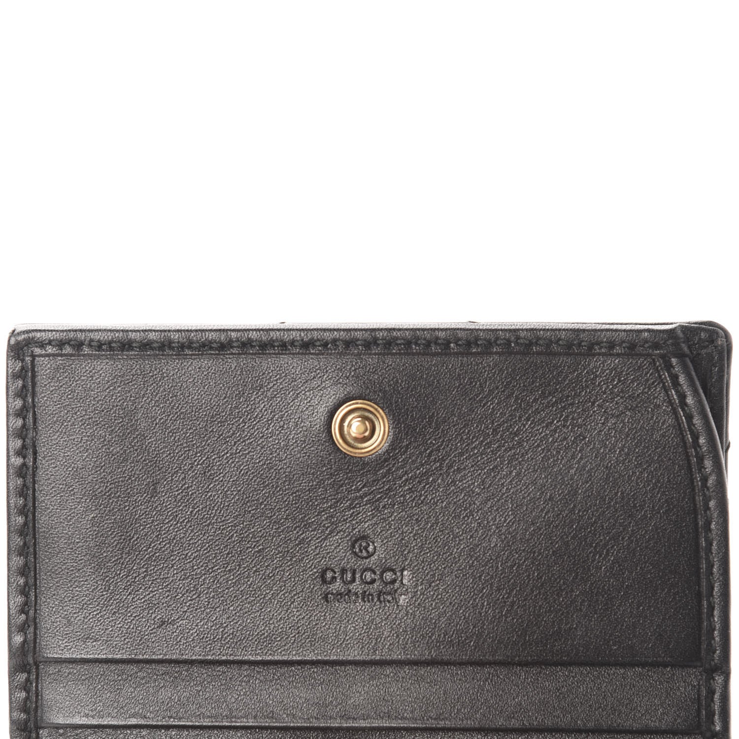 Gucci Calfskin Matelasse GG Marmont Card Case Wallet Black 11 of 12