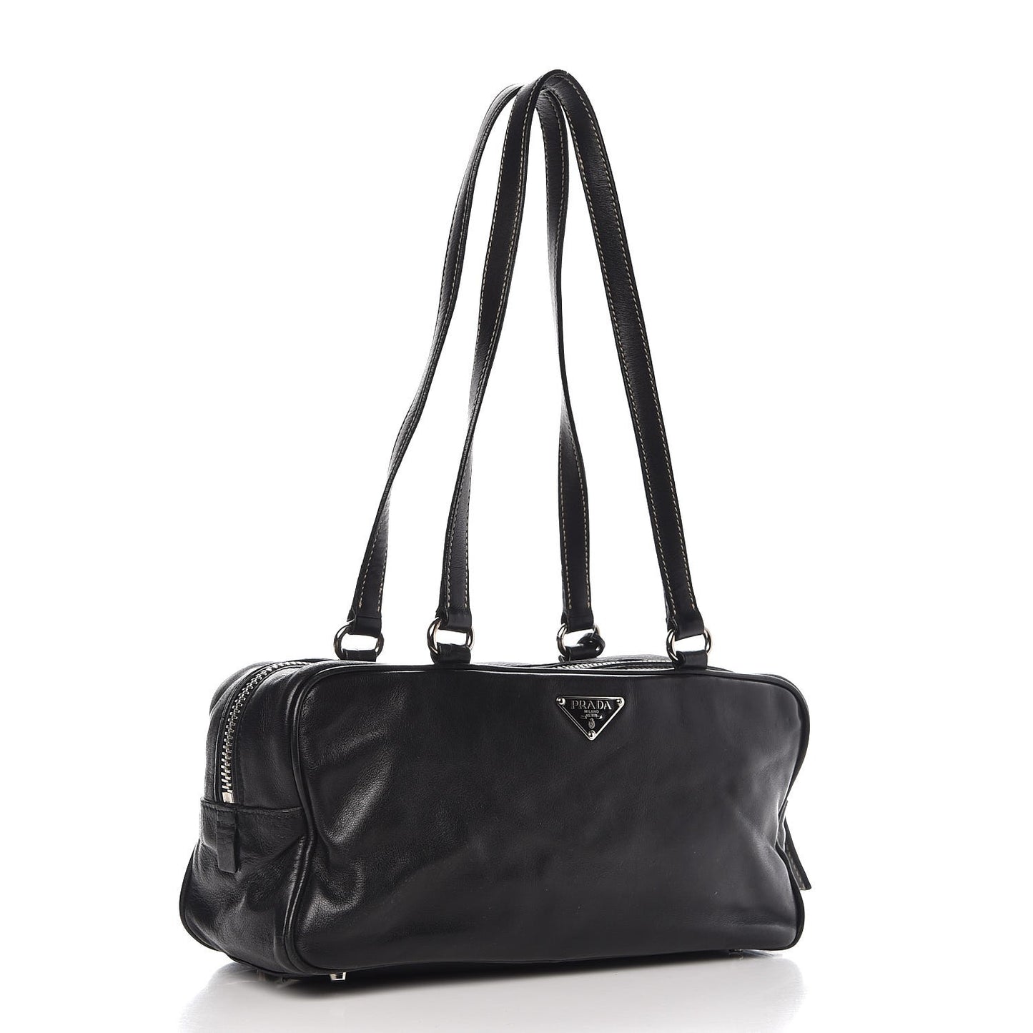 Soft Calfskin Shoulder Bag Black