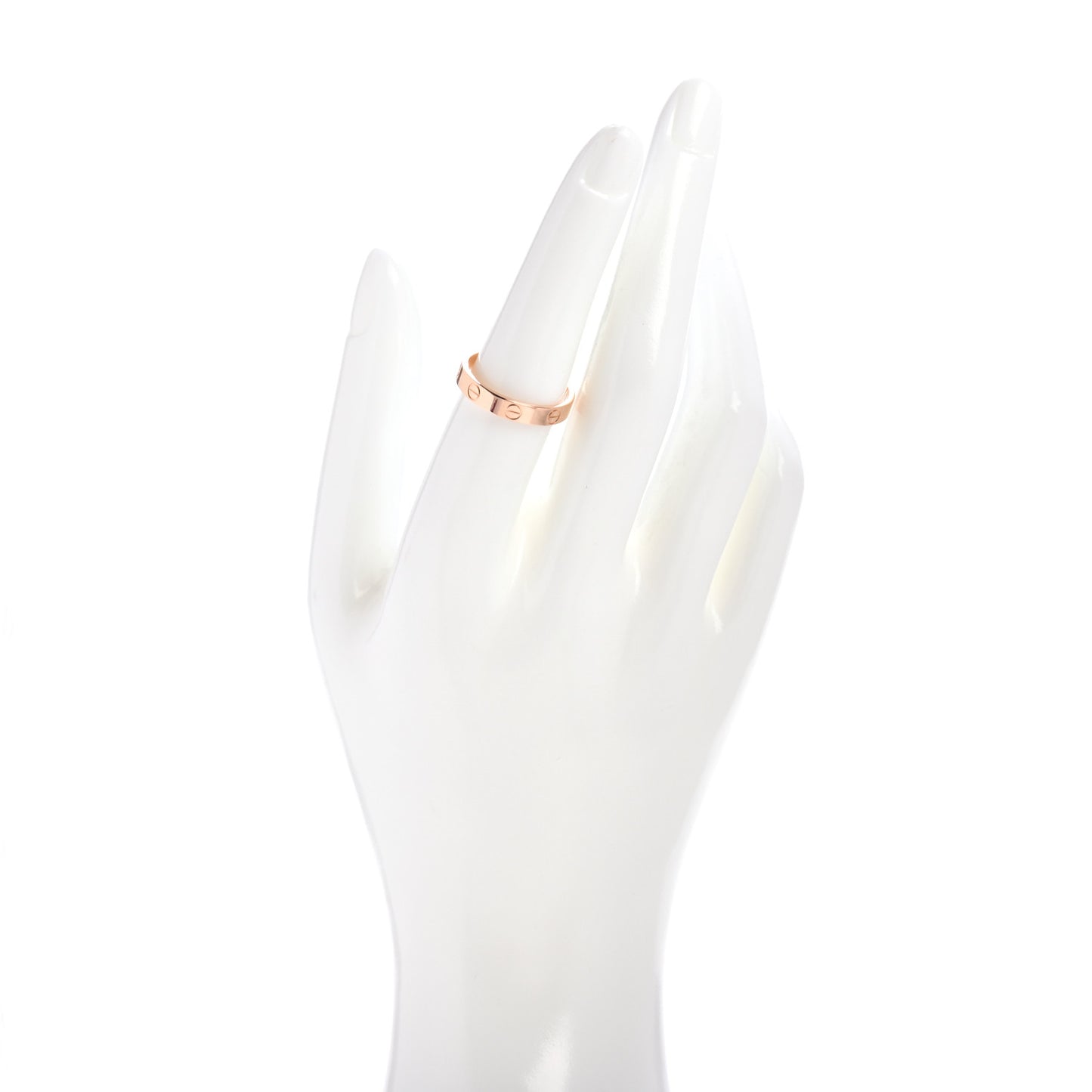 18K Pink Gold 3.5mm LOVE Wedding Band Ring 55 7.25