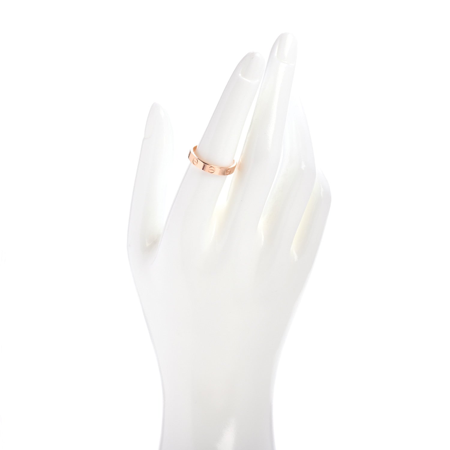 Cartier 18K Pink Gold 3.5mm LOVE Wedding Band Ring 55 7.25 2 of 5