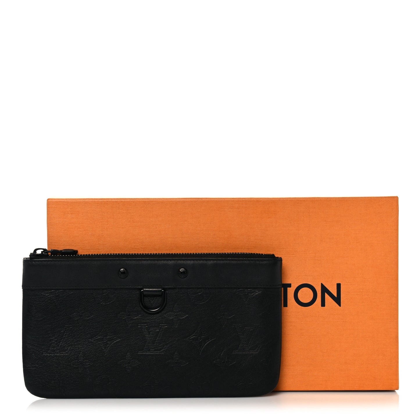 Calfskin Monogram Shadow Discovery Pochette PM Black
