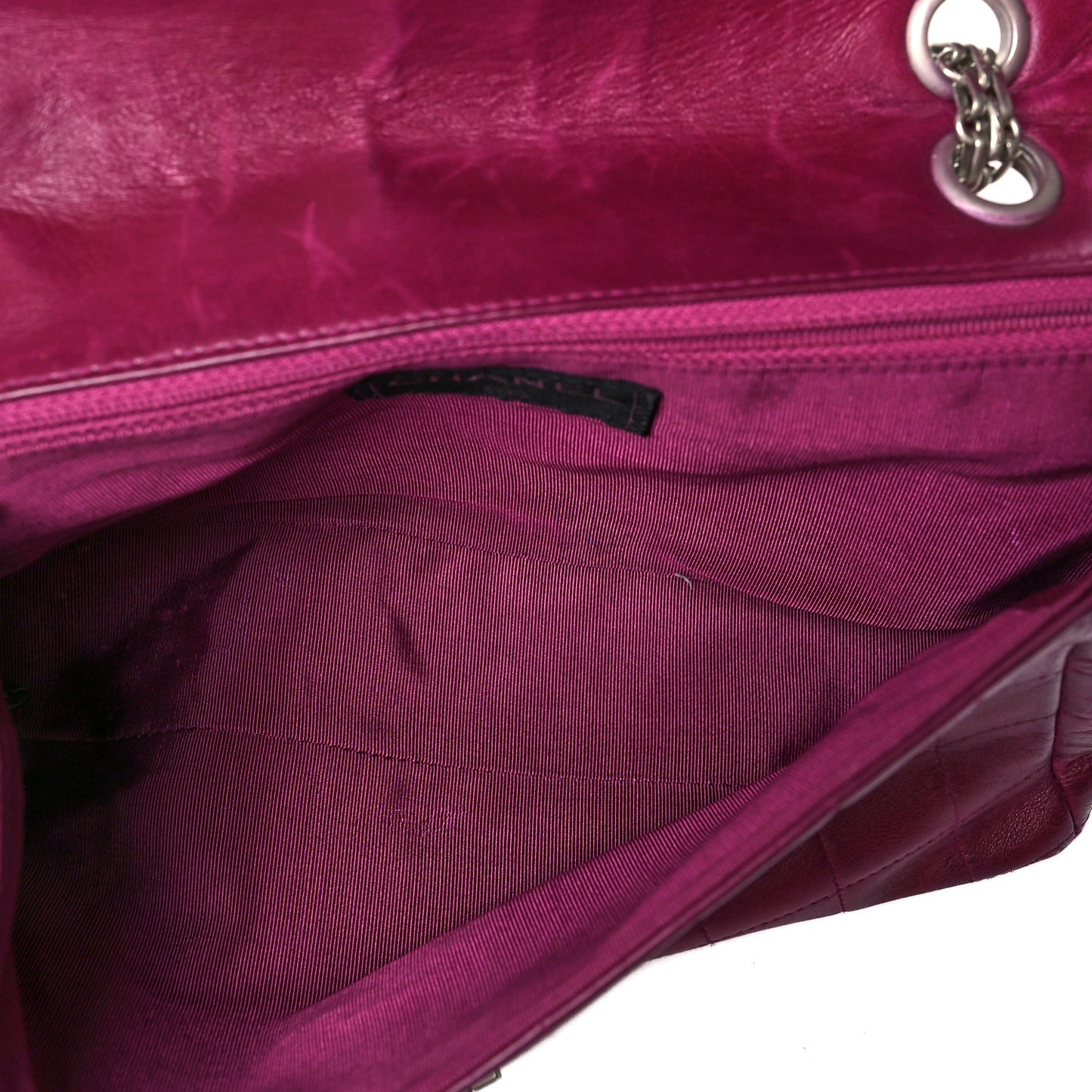 Lambskin Chocolate Bar Mademoiselle Flap Purple