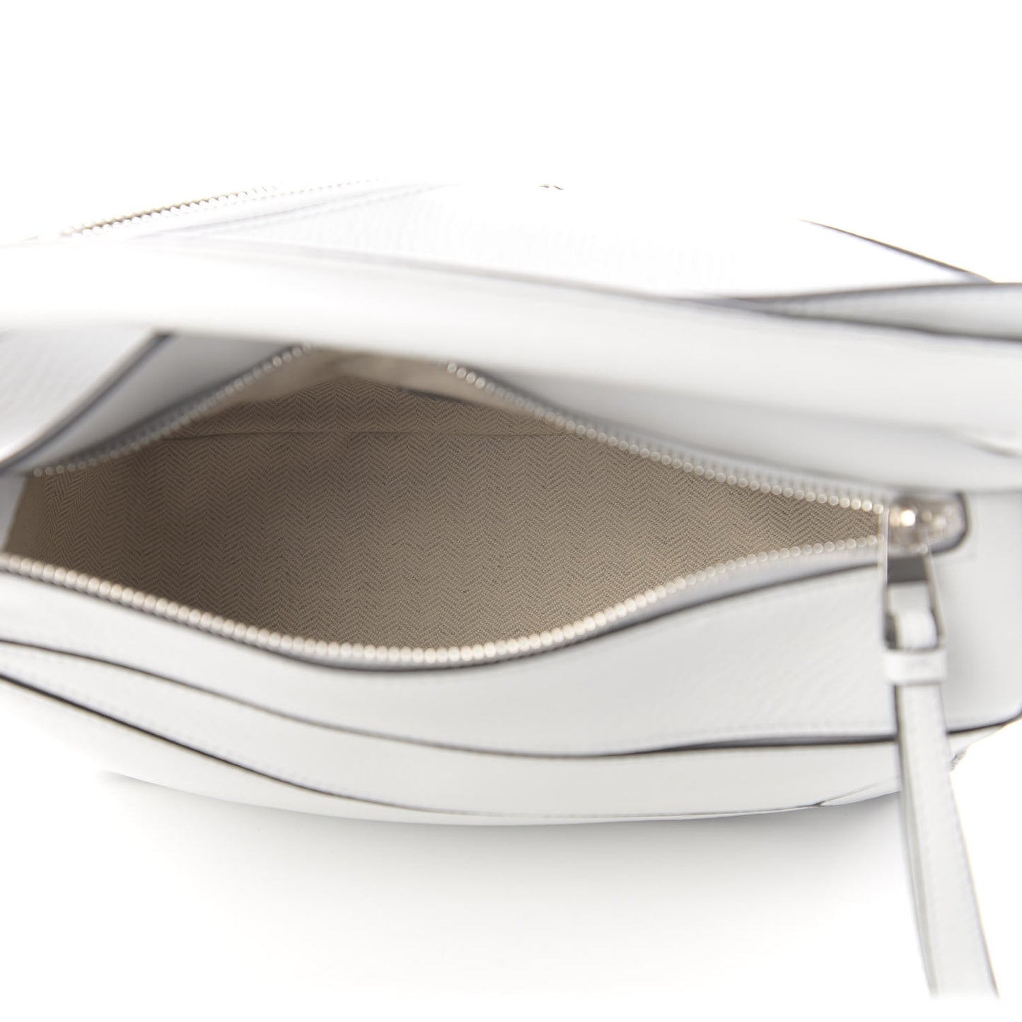 Calfskin Small Puzzle Bag White