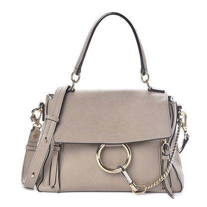 Chloe Calfskin Small Faye Day Shoulder Bag Motty Grey 1 of 8