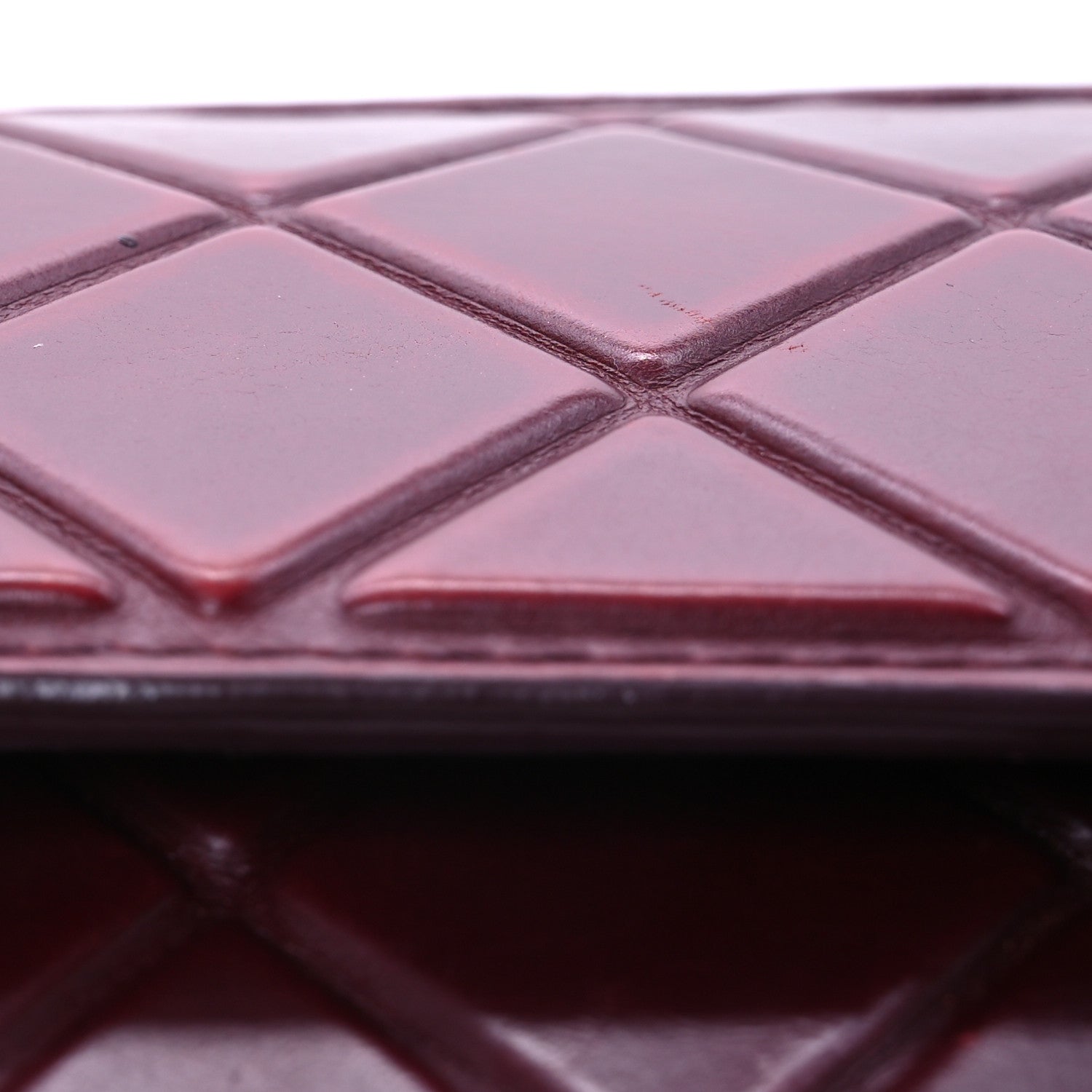 Chanel Calfskin Embossed Medium Flap Red 15 of 15